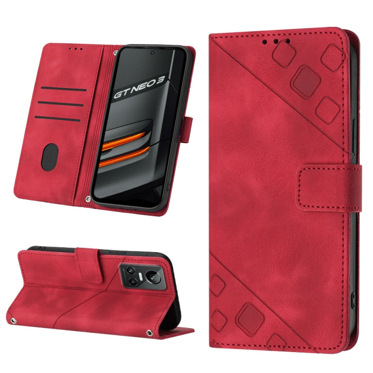 Skin-feel Embossed Leather Phone Case, For Realme 9 Pro 5G / OnePlus Nord CE 2 Lite 5G, For Realme 9 Pro+ 5G / 9 4G, For Realme 9i / OPPO A36 / A76, For Realme C12 / C15 / C25 / C25s, For Realme C31 4G, For Realme C35, For Realme GT Neo3               ...