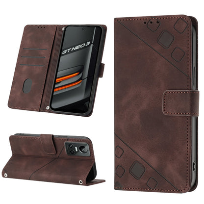 Skin-feel Embossed Leather Phone Case, For Realme 9 Pro 5G / OnePlus Nord CE 2 Lite 5G, For Realme 9 Pro+ 5G / 9 4G, For Realme 9i / OPPO A36 / A76, For Realme C12 / C15 / C25 / C25s, For Realme C31 4G, For Realme C35, For Realme GT Neo3               ...