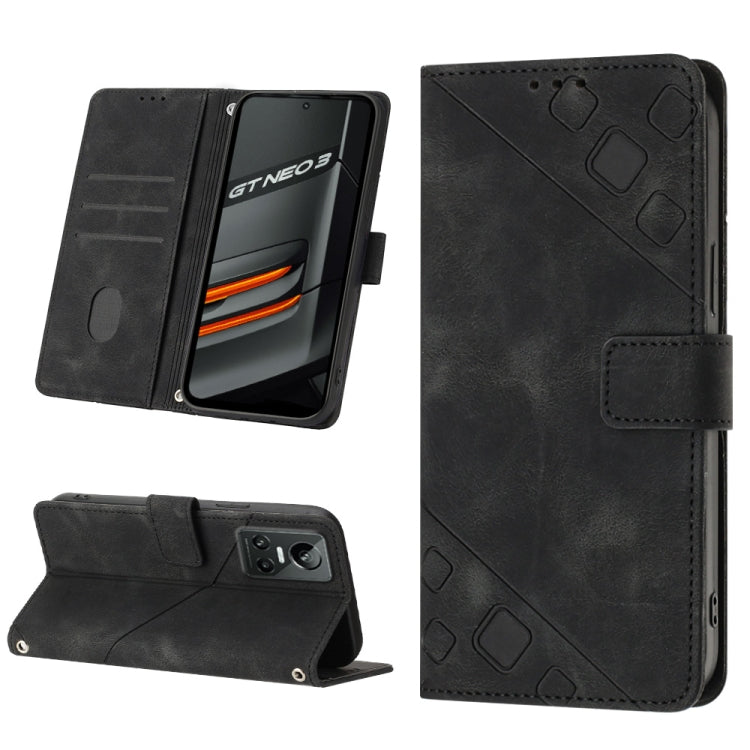Skin-feel Embossed Leather Phone Case, For Realme 9 Pro 5G / OnePlus Nord CE 2 Lite 5G, For Realme 9 Pro+ 5G / 9 4G, For Realme 9i / OPPO A36 / A76, For Realme C12 / C15 / C25 / C25s, For Realme C31 4G, For Realme C35, For Realme GT Neo3               ...