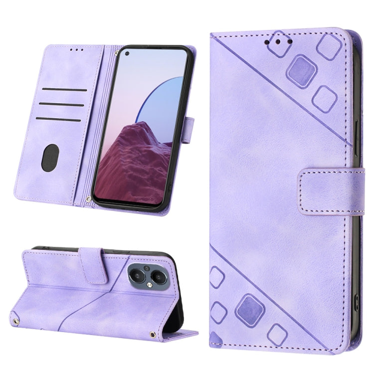 Skin-feel Embossed Leather Phone Case, For Realme 9 Pro 5G / OnePlus Nord CE 2 Lite 5G, For Realme 9 Pro+ 5G / 9 4G, For Realme 9i / OPPO A36 / A76, For Realme C12 / C15 / C25 / C25s, For Realme C31 4G, For Realme C35, For Realme GT Neo3               ...