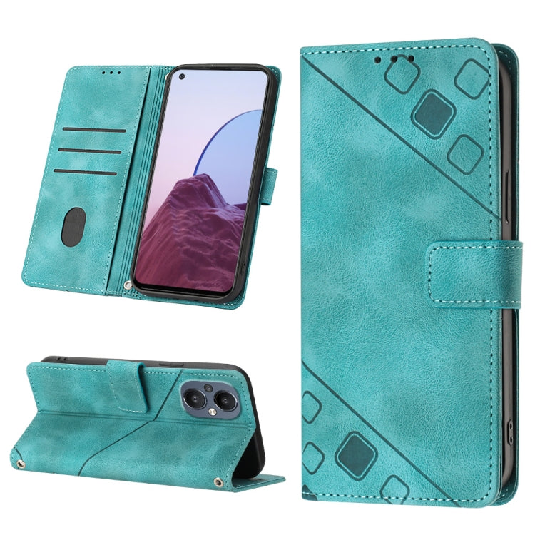 Skin-feel Embossed Leather Phone Case, For Realme 9 Pro 5G / OnePlus Nord CE 2 Lite 5G, For Realme 9 Pro+ 5G / 9 4G, For Realme 9i / OPPO A36 / A76, For Realme C12 / C15 / C25 / C25s, For Realme C31 4G, For Realme C35, For Realme GT Neo3               ...