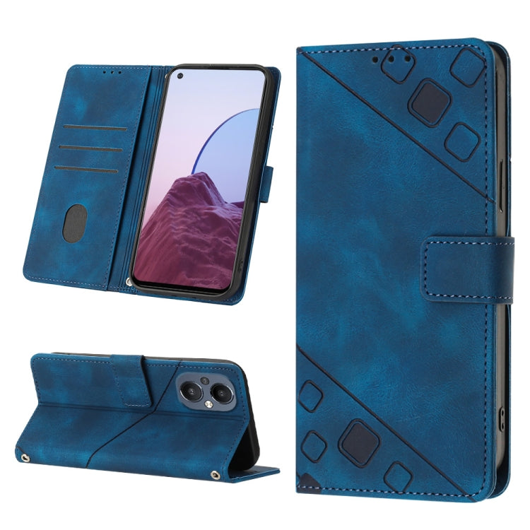 Skin-feel Embossed Leather Phone Case, For Realme 9 Pro 5G / OnePlus Nord CE 2 Lite 5G, For Realme 9 Pro+ 5G / 9 4G, For Realme 9i / OPPO A36 / A76, For Realme C12 / C15 / C25 / C25s, For Realme C31 4G, For Realme C35, For Realme GT Neo3               ...
