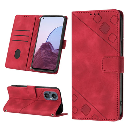 Skin-feel Embossed Leather Phone Case, For Realme 9 Pro 5G / OnePlus Nord CE 2 Lite 5G, For Realme 9 Pro+ 5G / 9 4G, For Realme 9i / OPPO A36 / A76, For Realme C12 / C15 / C25 / C25s, For Realme C31 4G, For Realme C35, For Realme GT Neo3               ...