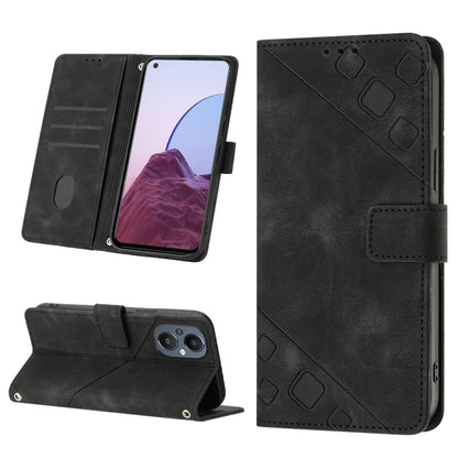 Skin-feel Embossed Leather Phone Case, For Realme 9 Pro 5G / OnePlus Nord CE 2 Lite 5G, For Realme 9 Pro+ 5G / 9 4G, For Realme 9i / OPPO A36 / A76, For Realme C12 / C15 / C25 / C25s, For Realme C31 4G, For Realme C35, For Realme GT Neo3               ...