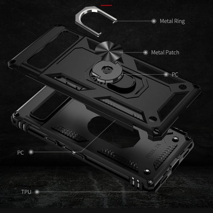 Shockproof TPU + PC Phone Case with Holder, For Google Pixel 7a, For Samsung Galaxy A54, For Xiaomi Redmi A1