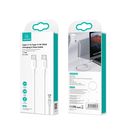 USAMS US-SJ613 U84 PD100W USB-C / Type-C to USB-C / Type-C Charging Data Cable, Type-C 1m, Type-C 2m