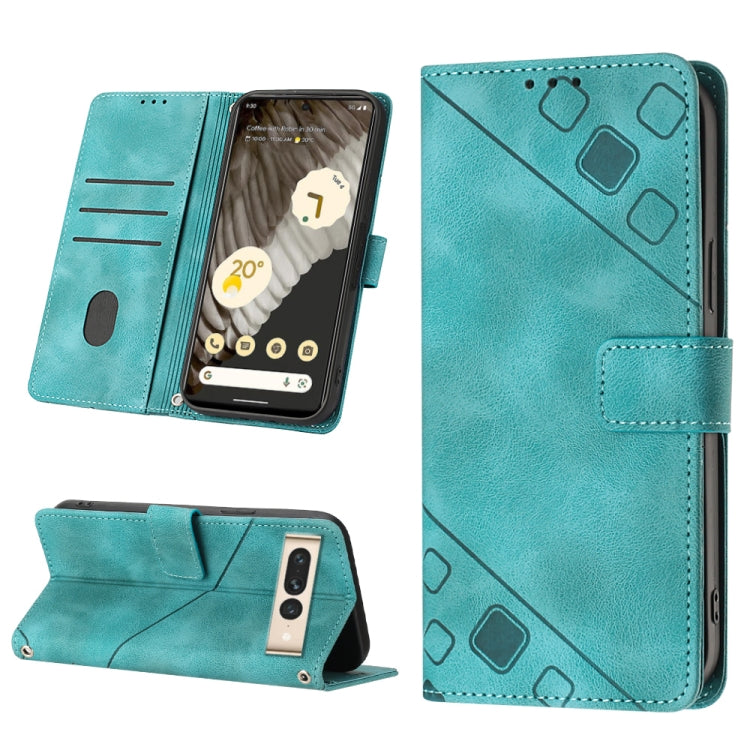 Skin-feel Embossed Leather Phone Case, For Google Pixel 6, For Google Pixel 6 Pro, For Google Pixel 6a 5G, For Google Pixel 7, For Google Pixel 7 Pro, For Google Pixel 7a