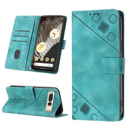 Skin-feel Embossed Leather Phone Case, For Google Pixel 6, For Google Pixel 6 Pro, For Google Pixel 6a 5G, For Google Pixel 7, For Google Pixel 7 Pro, For Google Pixel 7a