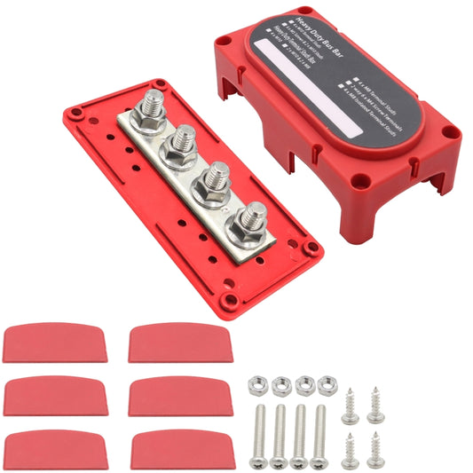 CP-3088-02 300A 48V 4-way M10 Terminal Busbar, CP-3088-02