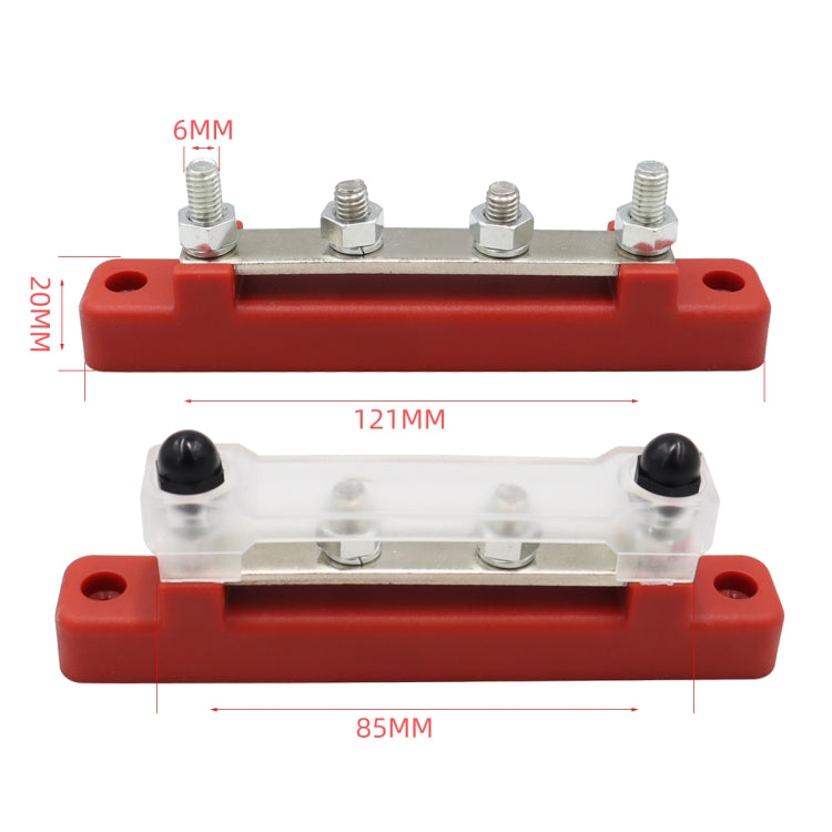 CP-3116-01 150A 12-48V RV Yacht Single-row 2-way Busbar, CP-3116-01, CP-3116-02