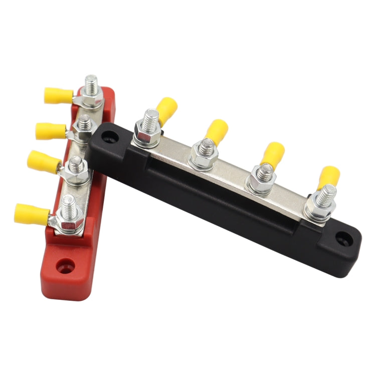 CP-3120 1 Pair 150A 12-48V RV Yacht Single-row 2-way Busbar with 8pcs Terminals, CP-3120