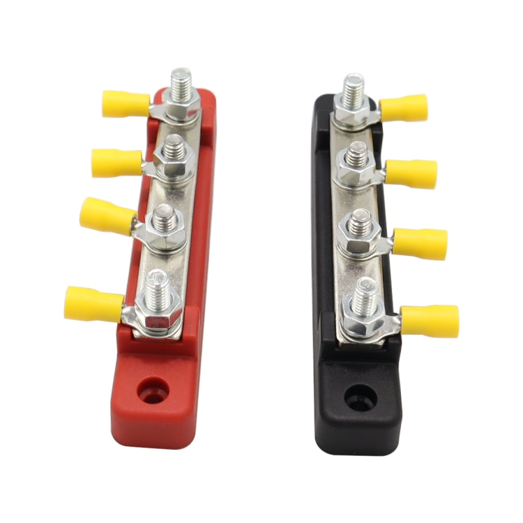 CP-3120 1 Pair 150A 12-48V RV Yacht Single-row 2-way Busbar with 8pcs Terminals, CP-3120