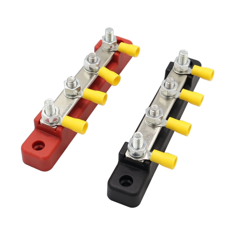 CP-3120 1 Pair 150A 12-48V RV Yacht Single-row 2-way Busbar with 8pcs Terminals, CP-3120