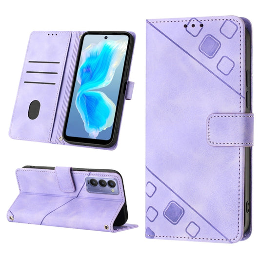 Skin-feel Embossed Leather Phone Case, For Tecno Camon 18 / 18 P, For Tecno Camon 18 Premier, For Tecno Camon 19, For Tecno Camon 19 Neo, For Tecno Camon 19 Pro 5G, For Tecno Pop 6, For Tecno Pop 6 Pro, For Tecno Pova 3 LE7, For Tecno Pova 4 LG7n