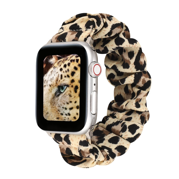 Cloth + Stainless Steel Hair Ring Watchband, For Apple Watch Series 8&7 41mm / SE 2&6&SE&5&4 40mm / 3&2&1 38mm, For Apple Watch Ultra 49mm / Series 8&7 45mm / SE 2&6&SE&5&4 44mm / 3&2&1 42mm��������������������������������������������������������������...