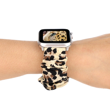 Cloth + Stainless Steel Hair Ring Watchband, For Apple Watch Series 8&7 41mm / SE 2&6&SE&5&4 40mm / 3&2&1 38mm, For Apple Watch Ultra 49mm / Series 8&7 45mm / SE 2&6&SE&5&4 44mm / 3&2&1 42mm��������������������������������������������������������������...