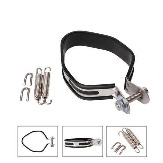 Abrazadera de fibra de carbono para tubo de escape de motocicleta, OT097