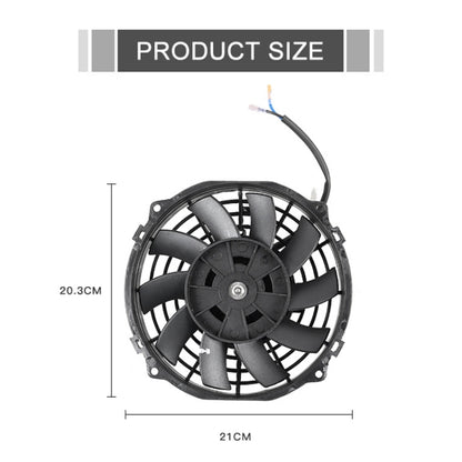 12V 80W Car Powerful Transmission Oil Cooling Fan with Mounting Accessorie, 7 inch, 9 inch, 12 inch