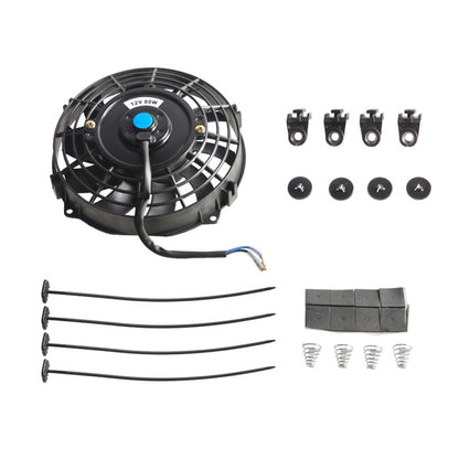 12V 80W Car Powerful Transmission Oil Cooling Fan with Mounting Accessorie, 7 inch, 9 inch, 10 inch, 12 inch