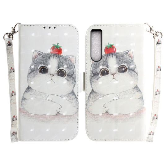 3D Colored Horizontal Flip Leather Phone Case, For Sony Xperia 10 IV 2023