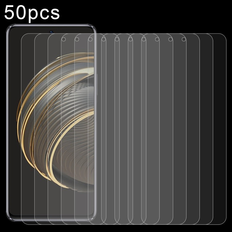 50pcs 0.26mm 9H 2.5D Tempered Glass Film, For Huawei nova 10 Youth (50 PCS), For OnePlus Ace 2V(50 PCS), For Honor Magic5 Ultimate(50 PCS), For Ulefone Power Armor 19T(50 PCS), For ZTE nubia Z50 Ultra(50 PCS), For Tecno Spark 10 Pro(50 PCS)