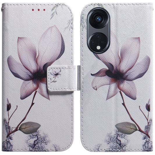 Coloured Drawing Flip Leather Phone Case, For OPPO Reno8 T 5G / A1 Pro 5G, For Xiaomi Redmi Note 12 5G, For Xiaomi Redmi Note 12 Pro 5G, For Xiaomi Redmi Note 12 Pro+, For Xiaomi 13 5G, For Xiaomi 13 Pro 5G, For Honor 70, For Honor 80, For Honor 80 Pro
