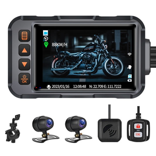 SE65 DVR moto étanche double 1080P HD, compatible WiFi / GPS / vidéo cyclisme, SE65