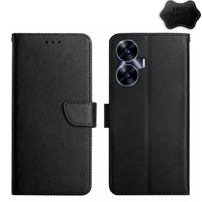Genuine Leather Fingerprint-proof Flip Phone Case, For Realme C55, For Xiaomi Redmi Note 12 4G Global, For Honor X9a 5G / Magic5 Lite, For Honor X5 4G