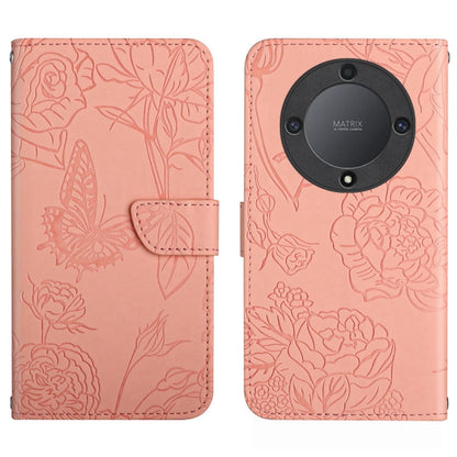 HT03 Skin Feel Butterfly Embossed Flip Leather Phone Case, For Realme C55, For Xiaomi Redmi Note 12 4G Global, For Honor X9a 5G / Magic5 Lite, For Honor X5 4G