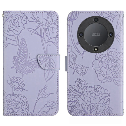 HT03 Skin Feel Butterfly Embossed Flip Leather Phone Case, For Realme C55, For Xiaomi Redmi Note 12 4G Global, For Honor X9a 5G / Magic5 Lite, For Honor X5 4G