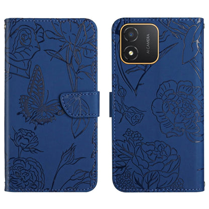 HT03 Skin Feel Butterfly Embossed Flip Leather Phone Case, For Realme C55, For Xiaomi Redmi Note 12 4G Global, For Honor X9a 5G / Magic5 Lite, For Honor X5 4G
