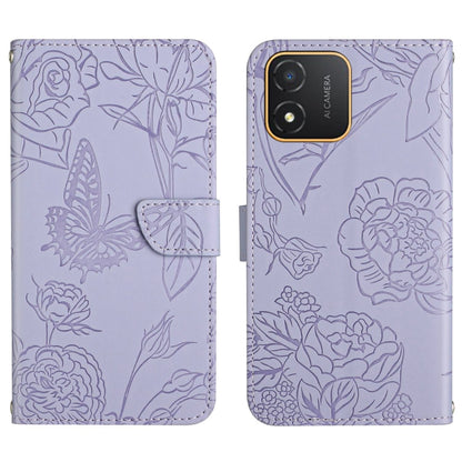 HT03 Skin Feel Butterfly Embossed Flip Leather Phone Case, For Realme C55, For Xiaomi Redmi Note 12 4G Global, For Honor X9a 5G / Magic5 Lite, For Honor X5 4G