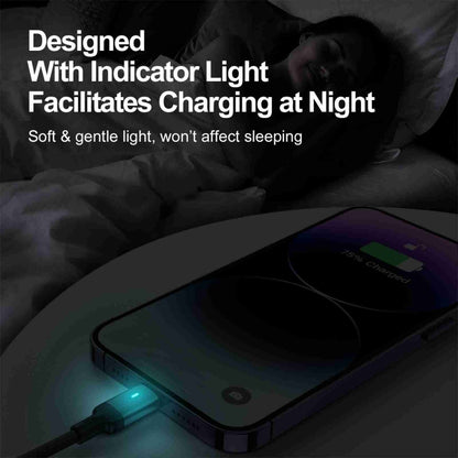 Câble de données de charge rapide JOYROOM S-UL012A10 Extraordinary Series 2.4A USB-A vers 8 broches, 20W 8 broches, 1,2 m