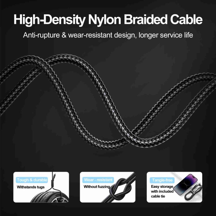 Câble de données de charge rapide JOYROOM S-UL012A10 Extraordinary Series 2.4A USB-A vers 8 broches, 20W 8 broches, 1,2 m