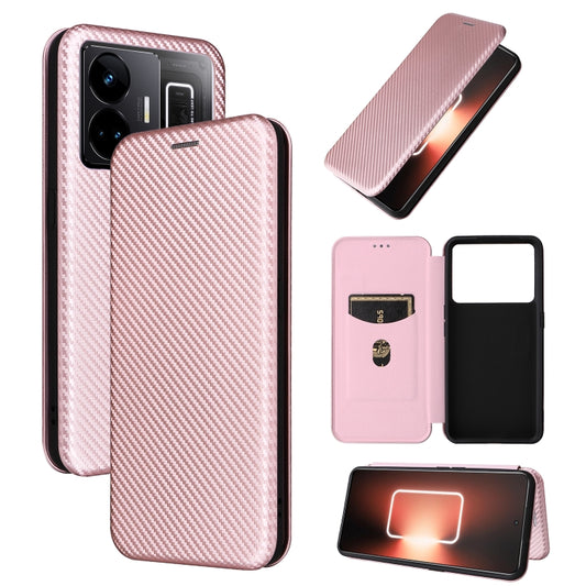 Carbon Fiber Texture Flip Leather Phone Case, For Realme GT Neo 5 / Realme GT 3, For Honor X5, For Samsung Galaxy A24 4G, For OnePlus 11R 5G