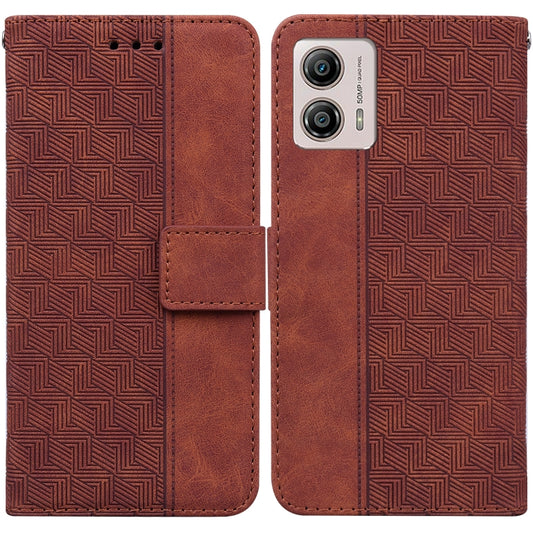 Geometric Embossed Leather Phone Case, For Motorola Moto G13 / G23 / G53, For Motorola Moto  G73, For OnePlus 11, For OPPO Reno8 T  4G, For OPPO Reno8 T  5G / A1 Pro 5G, For Realme 10 4G, For Realme 10 Pro 5G, For Realme 10 Pro+, For Infinix Zero 20   ...