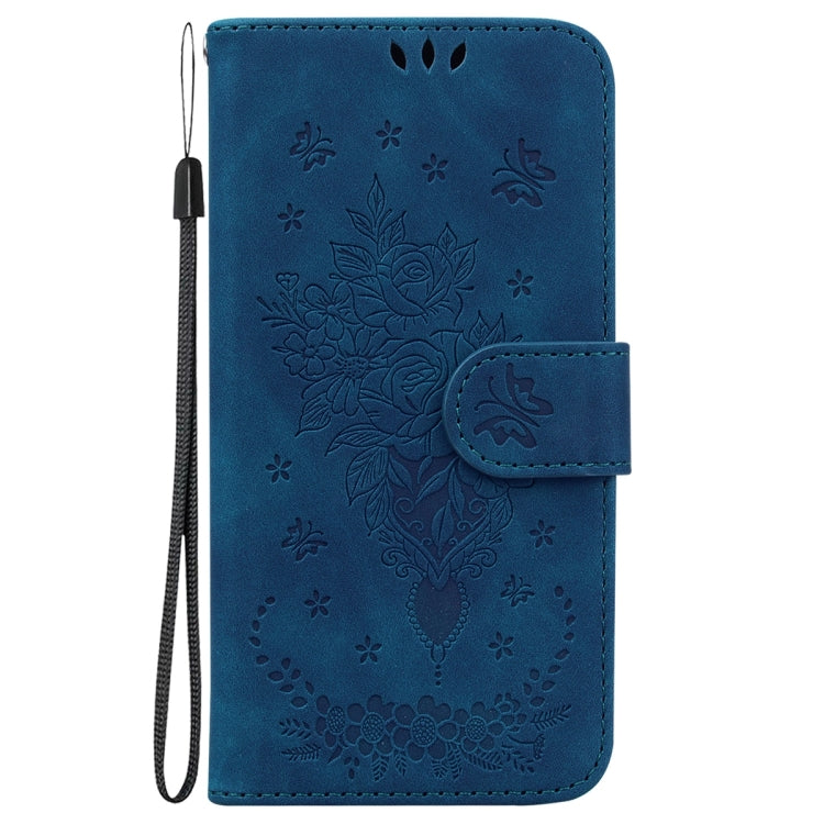 Butterfly Rose Embossed Leather Phone Case, For Sony Xperia 10 IV 2023, For Xiaomi 13 5G, For Xiaomi 13 Pro, For Xiaomi Redmi Note 12 5G, For Xiaomi Redmi Note 12 Pro 5G, For Xiaomi Redmi Note 12 Pro+
