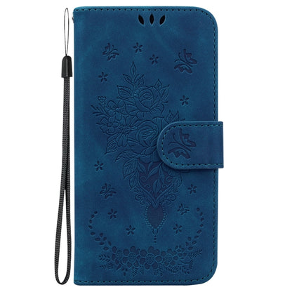 Butterfly Rose Embossed Leather Phone Case, For Sony Xperia 10 IV 2023, For Xiaomi 13 5G, For Xiaomi 13 Pro, For Xiaomi Redmi Note 12 5G, For Xiaomi Redmi Note 12 Pro 5G, For Xiaomi Redmi Note 12 Pro+