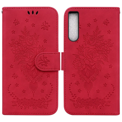 Butterfly Rose Embossed Leather Phone Case, For Sony Xperia 10 IV 2023, For Xiaomi 13 5G, For Xiaomi 13 Pro, For Xiaomi Redmi Note 12 5G, For Xiaomi Redmi Note 12 Pro 5G, For Xiaomi Redmi Note 12 Pro+