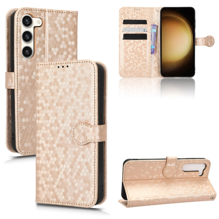 Honeycomb Dot Texture Leather Phone Case, For Samsung Galaxy S23 5G, For Samsung Galaxy S23+ 5G, For Samsung Galaxy S23 Ultra 5G, For Samsung Galaxy A54 5G, For Samsung Galaxy A34 5G, For Samsung Galaxy A14 5G, For Samsung Galaxy A14 4G                ...
