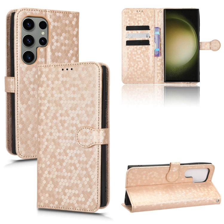Honeycomb Dot Texture Leather Phone Case, For Samsung Galaxy S23 5G, For Samsung Galaxy S23+ 5G, For Samsung Galaxy S23 Ultra 5G, For Samsung Galaxy A54 5G, For Samsung Galaxy A34 5G, For Samsung Galaxy A14 5G, For Samsung Galaxy A14 4G                ...