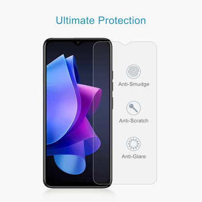 10pcs 0.26mm 9H 2.5D Tempered Glass Film, For Unihertz Golden Eye (10 PCS), For TECNO Spark Go 2023 (10 PCS)