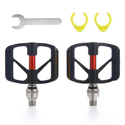 QR610 1 Paire de Pédales de Vélo à Dégagement Rapide en Fibre de Carbone, QR610