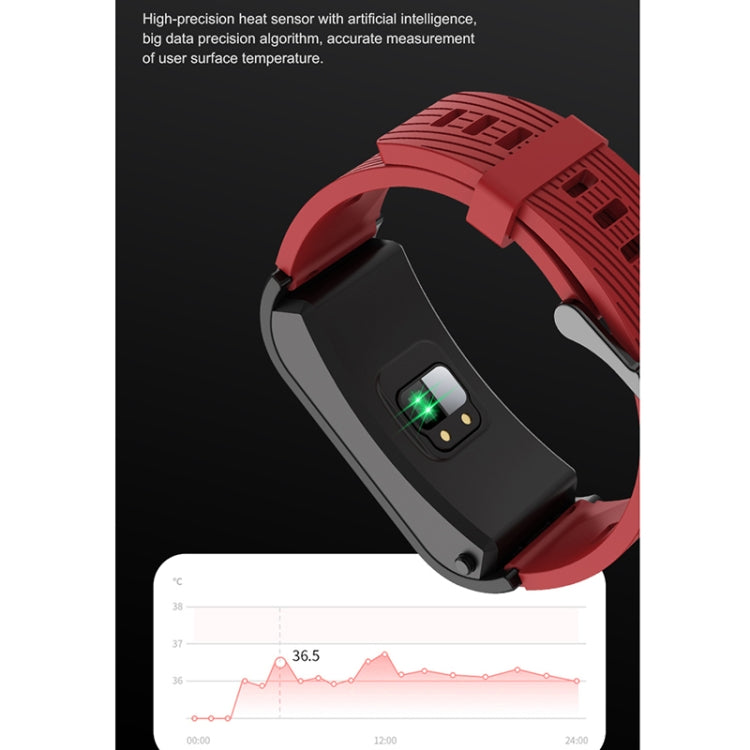 H21 1.14 inch Leather Band Earphone Detachable Smart Watch Support Temperature Measurement / Bluetooth Call / Voice Control, Leather Band (Black), Leather Band (Gold)