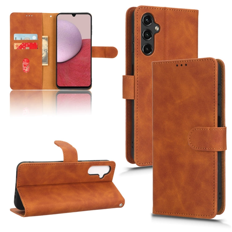 Skin Feel Magnetic Flip Leather Phone Case, For Realme C55, For TCL ION X, For vivo S16e, For Xiaomi Redmi Note 12 Pro+ 5G, For Honor X5, For Samsung Galaxy A24 4G, For ZTE Blade V40 Design