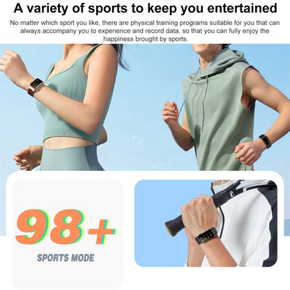 M6 1.5 inch Silicone Band Earphone Detachable IP68 Waterproof Smart Watch Support Bluetooth Call, Steel Band (Red)