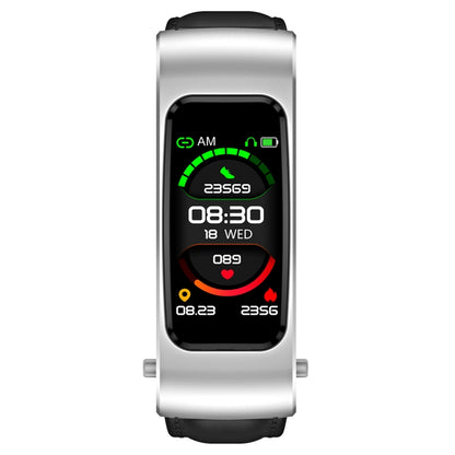 Montre intelligente étanche K60 de 1,08 pouce avec bracelet en cuir et écouteur détachable, prenant en charge les appels Bluetooth, bracelet en cuir (noir argent), bracelet en cuir (noir), bracelet en cuir (marron argent)