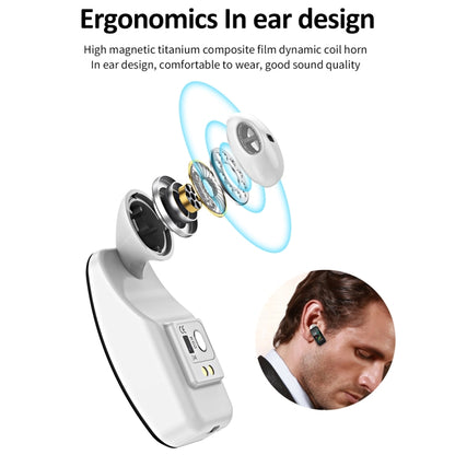 Montre intelligente étanche K60 de 1,08 pouce avec bracelet en cuir et écouteur détachable, prenant en charge les appels Bluetooth, bracelet en cuir (noir argent), bracelet en cuir (noir), bracelet en cuir (marron argent)
