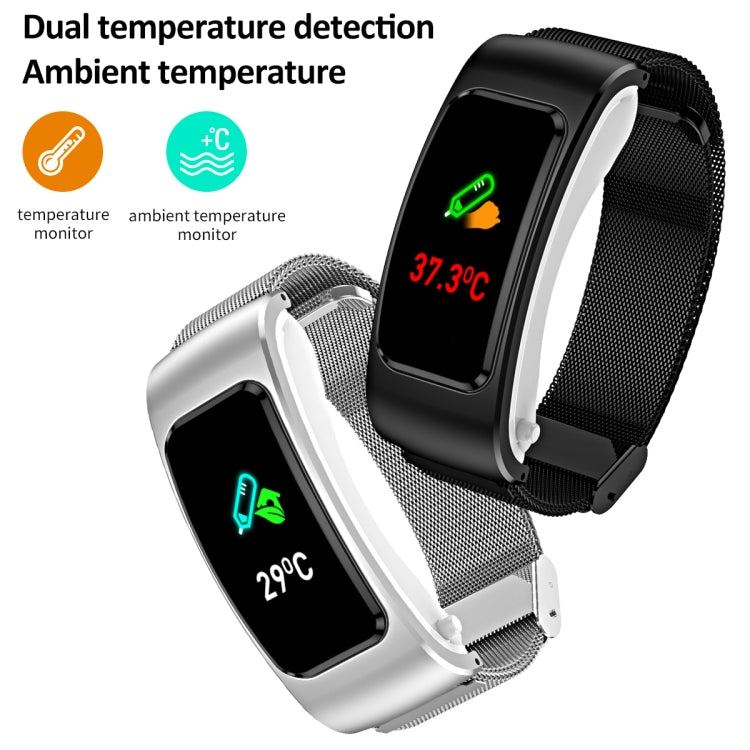 Montre intelligente étanche K60 de 1,08 pouce avec bracelet en cuir et écouteur détachable, prenant en charge les appels Bluetooth, bracelet en cuir (noir argent), bracelet en cuir (noir), bracelet en cuir (marron argent)