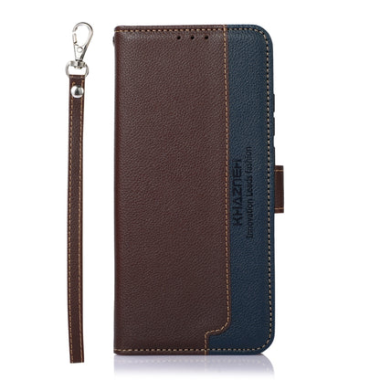 KHAZNEH Litchi Texture Leather RFID Phone Case, For Google Pixel 7a, For Xiaomi Redmi Note 12 4G Global, For Samsung Galaxy M14 5G